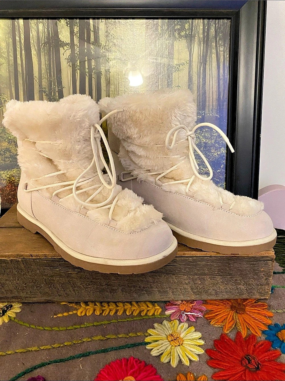 PORTLAND Faux Fur Winter Boots US 10 Like New